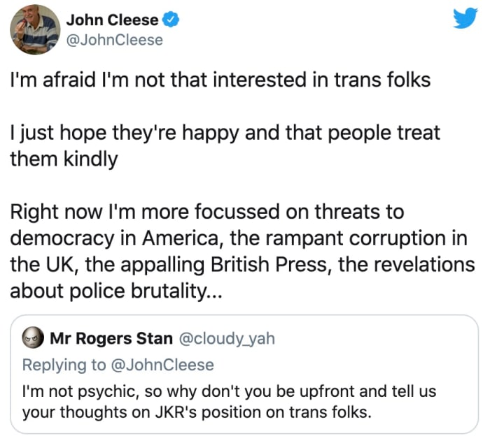 Photo Credit: Twitter/John Cleese